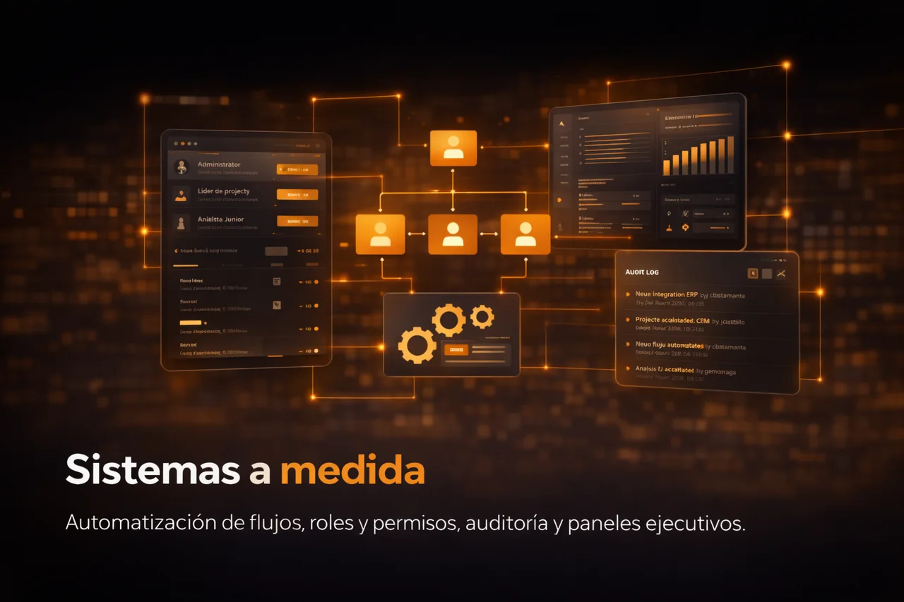 Sistemas de mediana envergadura y software a medida